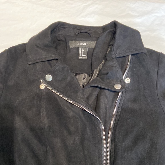 Forever 21 Zippered Black Lined Jacket - Picture 9 of 14